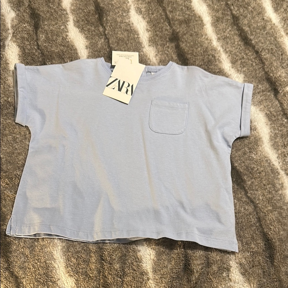 Zara Kids Light Blue T-Shirt